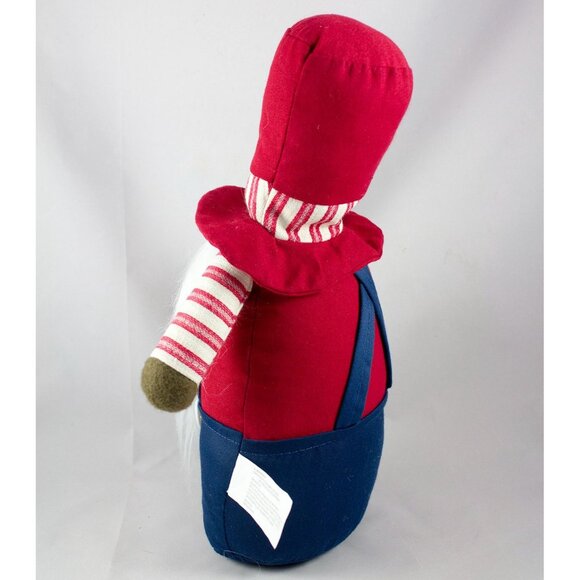 Patriotic Gnome Plush Decoration Stars & Stripes 13.5" Tall - Picture 5 of 6